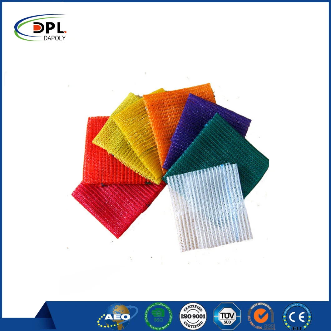 PP or PE Vegetable Bags Woven Mesh Potato Sack with Drawstring 50X80cm Hot Sell