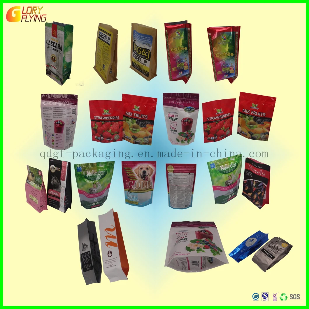 OEM Custom Design Printed Biodegradable Packaging for Cat Litter /Dog Foods Plastic Pets Feed Package Stand up Zipper Packing Bags