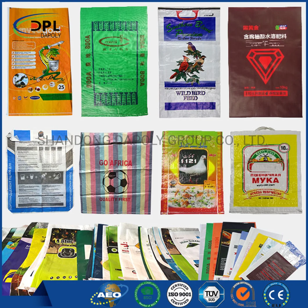 100% Virgin Full Color Printed Clear Plastic Heat Seal Rice Bag Packaging 20kg 25kg Sack Bag PP Woven Sack Hot Sell