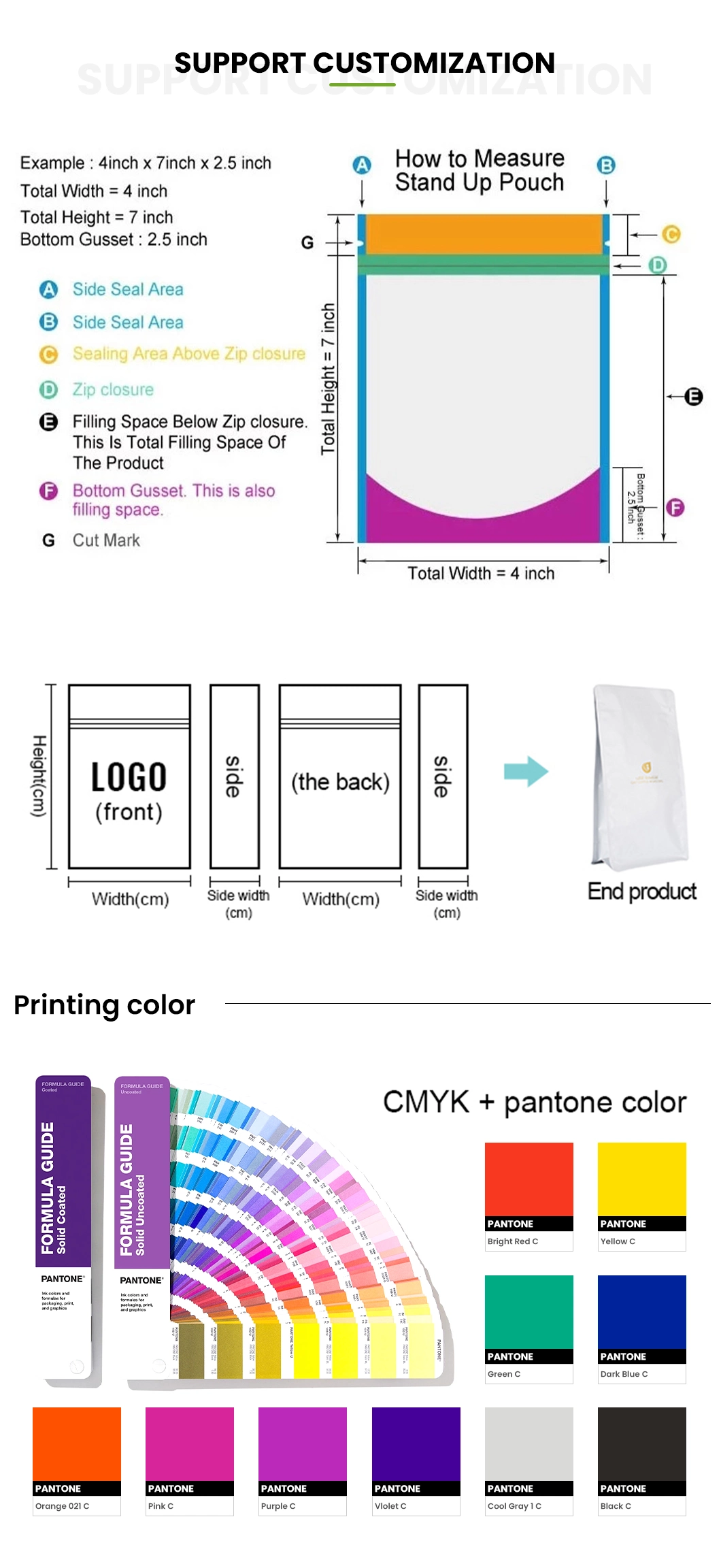 China Supplier Laminated Plastic Stand Up Pouch for Cookies,Biscuits,Wafer Packaging