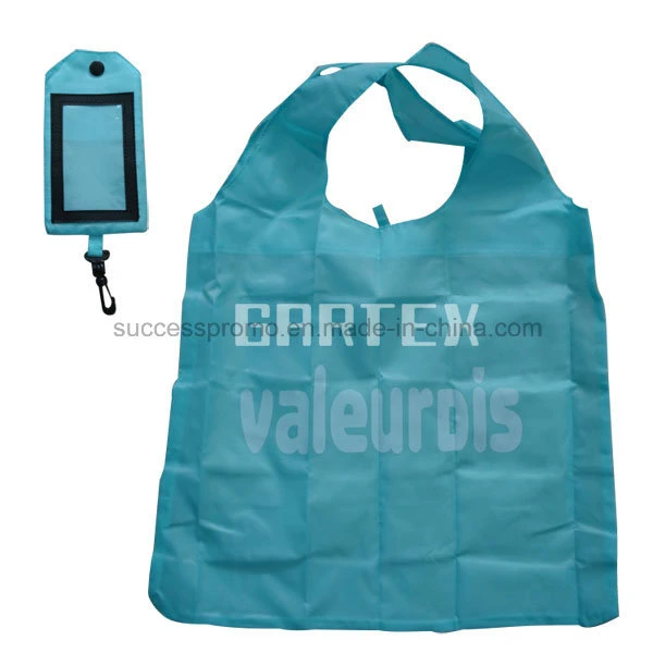 Promotional 190T Polyester Foldable Shopping Bag With Customized Logo